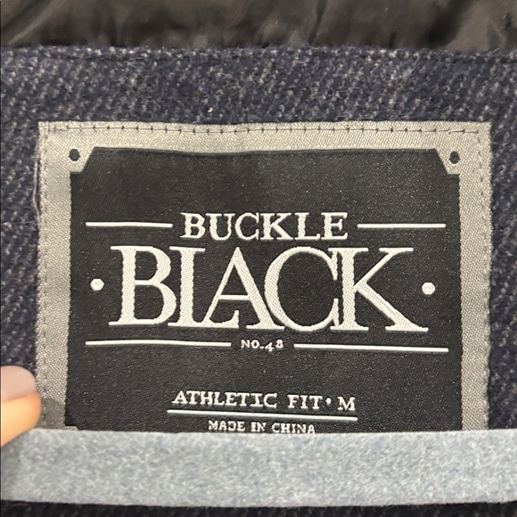 Buckle exclusive Darren navy wool jacket size medium - Picture 5 of 9